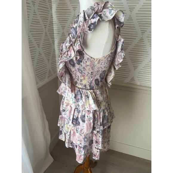 Karlie Women’s Small Floral Vintage Smock Mini Dress - Picture 7 of 10